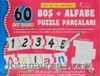 60 Çift Taraflı Boş+Alfabe Puzzle Parçaları (Yaz-Sil / Sil-Yaz)