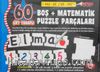 60 Çift Taraflı Boş+Matematik Puzzle Parçaları (Yaz-Sil / Sil-Yaz)