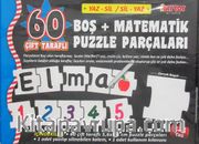 60 Çift Taraflı Boş+Matematik Puzzle Parçaları (Yaz-Sil / Sil-Yaz)