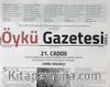 Can Aylık Öykü Gazetesi Sayı:19 Nisan 2018