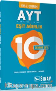 YKS 2. Oturum AYT Eşit Ağırlık 10 Deneme