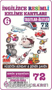 İngilizce Resimli Kelime Kartları 6 / Taşıtlar-Aletler