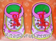 Ahşap Düğmeli Ayakkabı - Pembe (600076)