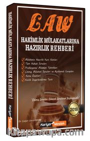 2018 Law Hakimlik Mülakatlarına Hazırlık Rehberi 