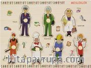 Ahşap Puzzle - Meslekler (007508)