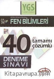 YGS Fen Bilimleri Tamamı Çözümlü 40 Deneme Sınavı