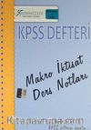 2013 A Grubu KPSS Defteri Makro İktisat Ders Notları