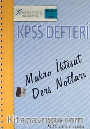 2013 A Grubu KPSS Defteri Makro İktisat Ders Notları