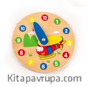 Ahşap Helikopter Saat (180646)