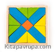 Renkli Ahşap Tangram 