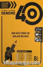 8. Sınıf Din Kültürü ve Ahlak Bilgisi 40 Deneme 