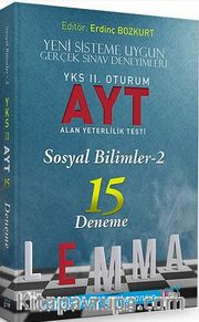 YKS Lemma 2. Oturum AYT Sosyal Bilimler-2 15 Deneme