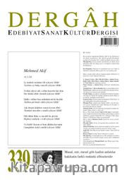 Dergah Edebiyat Sanat Kültür Dergisi Sayı 339 Mayıs 2018