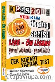 2014 KPSS Lise-Ön Lisans Genel Kültür Genel Yetenek Çek Kopart Yaprak Test <br /> Doping Serisi