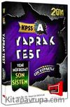 2014 KPSS A Yaprak Test Çek Kopartlı (Yeni Müfredat Son Sistem)