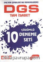 DGS Tam İsabet 10 Çözümlü Deneme Seti