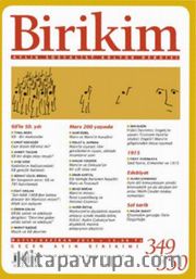 Birikim Aylık Sosyalist Kültür Dergisi Sayı:349-350 Mayıs-Haziran 2018