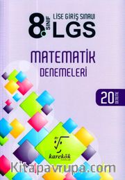 8. Sınıf LGS Matematik Denemeleri 20 Deneme 