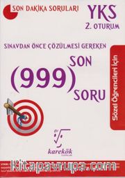 YKS Sınavdan Önce Çözülmesi Gereken Son 999 Soru Sözel Öğrenciler İçin