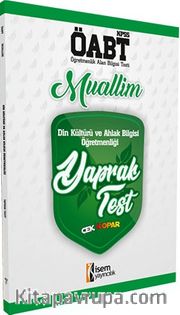 2018 ÖABT Muallim Din Kültürü ve Ahlak Bilgisi Öğretmenliği Çek Kopar Yaprak Test