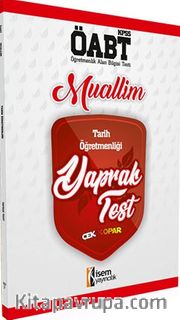 2018 ÖABT Muallim Tarih Öğretmenliği Çek Kopar Yaprak Test
