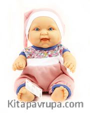 Senoş Kel Bebek Pembe Elbiseli (040232)