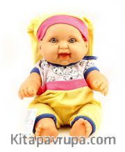 Senoş Kel Bebek Sarı Elbiseli (040232)