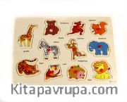 Ahşap Hayvanlar Puzzle (DT872)