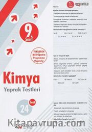 9. Sınıf  Kimya Yaprak Testleri