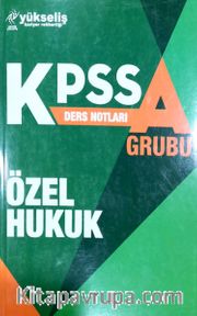 KPSS A Grubu Özel Hukuk Ders Notları