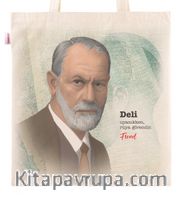Askılı Bez Çanta - Sigmound Freud