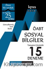 2018 KPSS ÖABT Sosyal Bilgiler Tamamı Çözümlü 15 Deneme