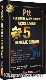 2018 Gazisem PTT Personel Alım Sınavı Açıklamalı 5 Deneme Sınavı 