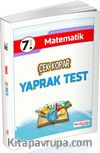7.Sınıf Matematik Çek Kopar Yaprak Test