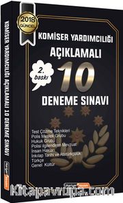 2018 Komiser Yardımcılığı Açıklamalı 10 Deneme Sınavı 