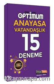 2018 KPSS Optimum Anayasa Vatandaşlık Çözümlü 15 Deneme Sınavı 