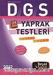 2012 DGS Çek Kopar Sayısal Sözel Yaprak Testleri