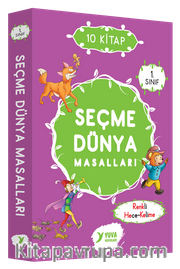 Seçme Dünya Masalları Renkli Heceli (10 Kitap) (1. Sınıf)