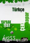 2013 KPSS Türkçe Genel Yetenek Genel Kültür Çek Kopar Yaprak Test