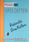 2013 Eğitim Bilimleri KPSS Rehberlik Ders Notları