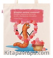 Askılı Bez Çanta - Aşk