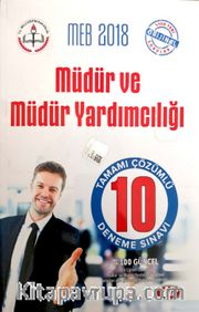 2018 MEB Müdür ve Müdür Yardımcılığı Tamamı Çözümlü 10 Deneme Sınavı