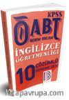 2018 ÖABT İngilizce Öğretmenliği Çözümlü 10 Deneme Seti