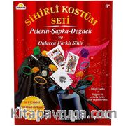 Sunman Kostümlü Sihirbaz Seti (Pelerin-Şapka-Değnek) S01005214
