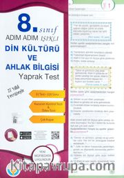 8. Sınıf Adım Adım Işıklı Din Kültürü Ve Ahlak Bilgisi Yaprak Test