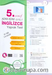 5. Sınıf Adım Adım Işıklı İngilizce Yaprak Test