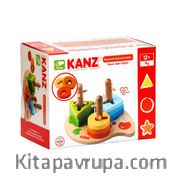 Ahşap Rengarenk Geometrik Şekiller (30382)