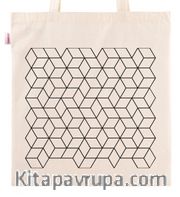 Askılı Bez Çanta - Optik İllüzyon - Küpler