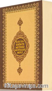 Kur'an-ı Kerim'in Metinsiz Muhtasar Meali (Çanta Boy)