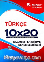 5. Sınıf 2.Dönem Türkçe 10x20 Kazanım Pekiştirme Denemeleri Seti